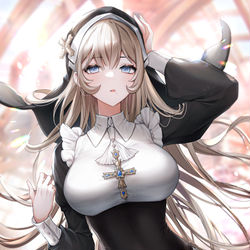 This is a pixiv picture whose title is 修道女.
