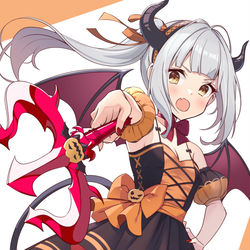 This is a pixiv picture whose title is 悪魔になった霞ちゃん.