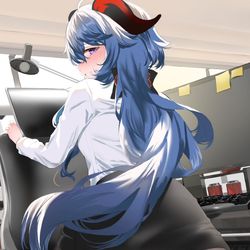 This is a pixiv picture whose title is OLの日.