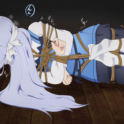 This is a pixiv picture whose title is 後ろ向きチノちゃん.