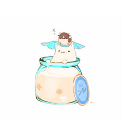 This is a pixiv picture whose title is ニャーグルト.