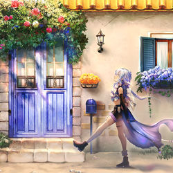This is a pixiv picture whose title is 自分の歩幅で.