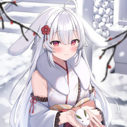 This is a pixiv picture whose title is もふもふ.