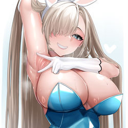 This is a pixiv picture whose title is バニーアスナ.