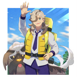 This is a pixiv picture whose title is ペパー先輩とマフィティフ.