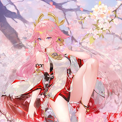 This is a pixiv picture whose title is 神子.