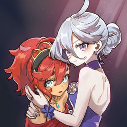 This is a pixiv picture whose title is 私があんたを守るんだから.