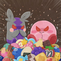 This is a pixiv picture whose title is モルペコぽよペコ.