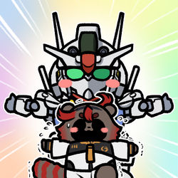 This is a pixiv picture whose title is ガンダム・エアリアル.