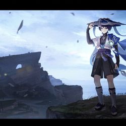 This is a pixiv picture whose title is 放浪者.
