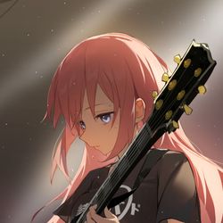 This is a pixiv picture whose title is guitar hero.