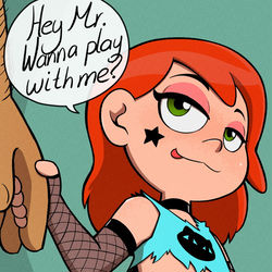 This is a pixiv picture whose title is Playful Gwen.