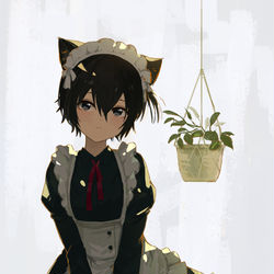 This is a pixiv picture whose title is くろぬこ.