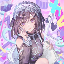 This is a pixiv picture whose title is 💜.