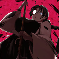 This is a pixiv picture whose title is 初代護廷十三隊　八番隊隊長　鹿取抜雲斎.