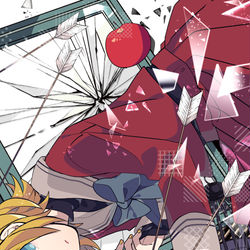 This is a pixiv picture whose title is 現世を射る.