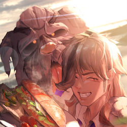 This is a pixiv picture whose title is ペパー&マフィティフ.