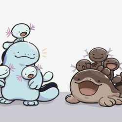 This is a pixiv picture whose title is ウパーの運搬方法.