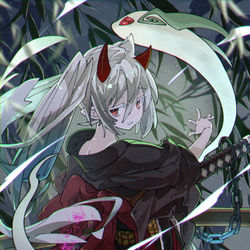 This is a pixiv picture whose title is 幽鬼うさぎ（Skebリクエスト）.