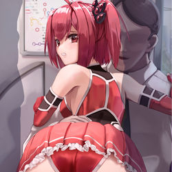 This is a pixiv picture whose title is 電車.
