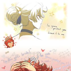 This is a pixiv picture whose title is スレミオ.