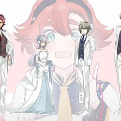 This is a pixiv picture whose title is 水星の魔女☄ウェディング.