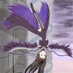 This is a pixiv picture whose title is アクマなほむらちゃん.