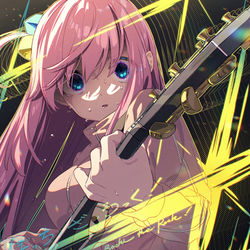This is a pixiv picture whose title is Guitar Hero.