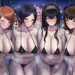 This is a pixiv picture whose title is シンデレラガールズマイクロビキニ部.