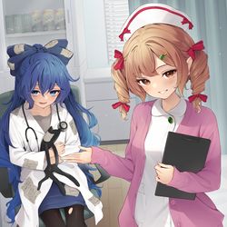 This is a pixiv picture whose title is 依神姉妹.
