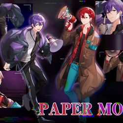 This is a pixiv picture whose title is PAPER MOON.