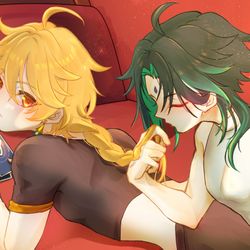 This is a pixiv picture whose title is 魈空.