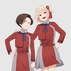 This is a pixiv picture whose title is フキと千束.