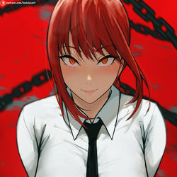 This is a pixiv picture whose title is Makima.