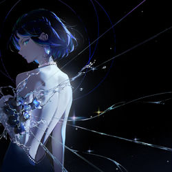 This is a pixiv picture whose title is 夜蘭.