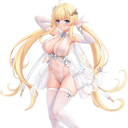 This is a pixiv picture whose title is エルフ[Commission works].