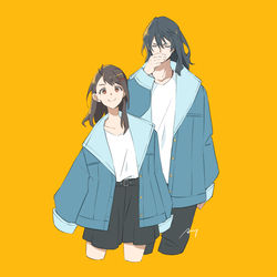 This is a pixiv picture whose title is ペアルック.