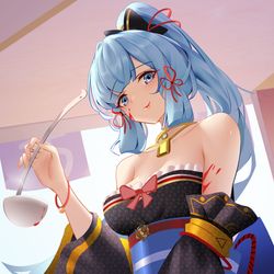 This is a pixiv picture whose title is 速涂—黑化绫华.