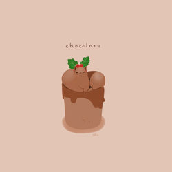 This is a pixiv picture whose title is ミニチョコケーキ.