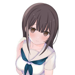 This is a pixiv picture whose title is お膝の上に….