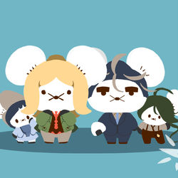 This is a pixiv picture whose title is イッカネズミ(パルデア四天王の姿).