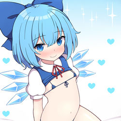 This is a pixiv picture whose title is マイクロ水着チルノちゃん.