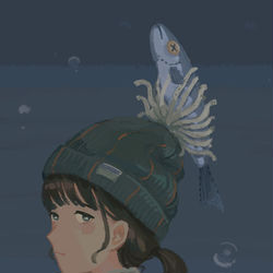 This is a pixiv picture whose title is 帽子.