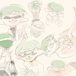 This is a pixiv picture whose title is インク日和.