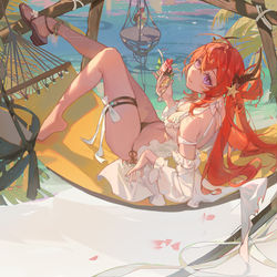 This is a pixiv picture whose title is summer☀.