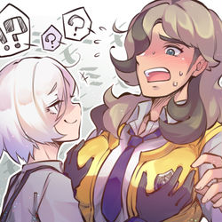 This is a pixiv picture whose title is ペパー先輩にセクハラしたい.