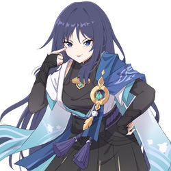 This is a pixiv picture whose title is Scaramouche/wanderer but..🥰.