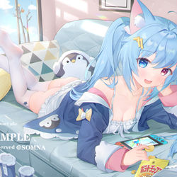 This is a pixiv picture whose title is 之前的稿.