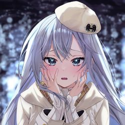 This is a pixiv picture whose title is 💙🤍.