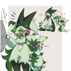 This is a pixiv picture whose title is 三匹で戯れてほしい.